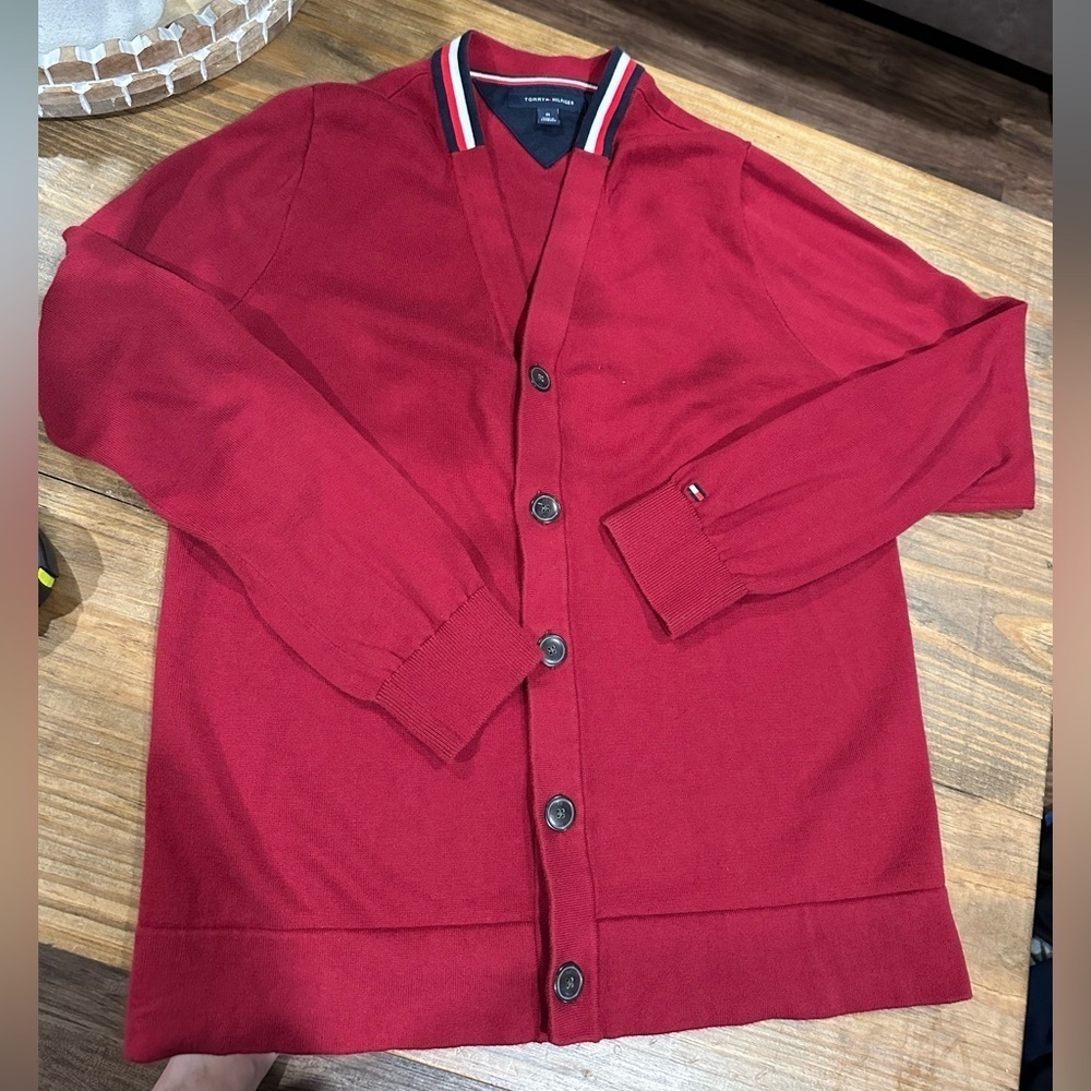 Tommy Hilfiger Red Cardigan
